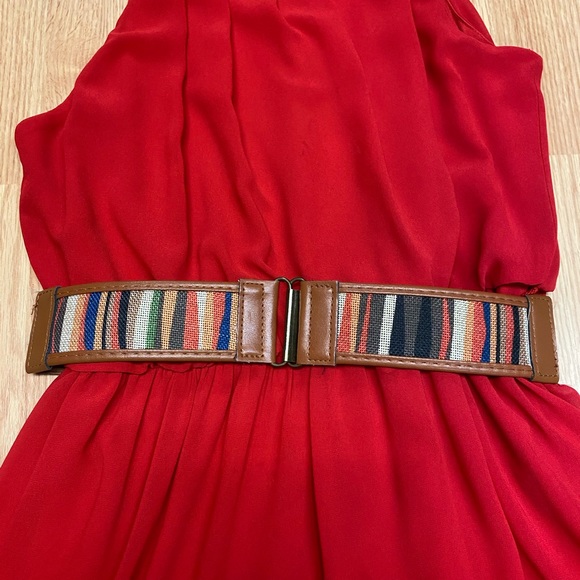 Flowy red dress - Picture 2 of 2